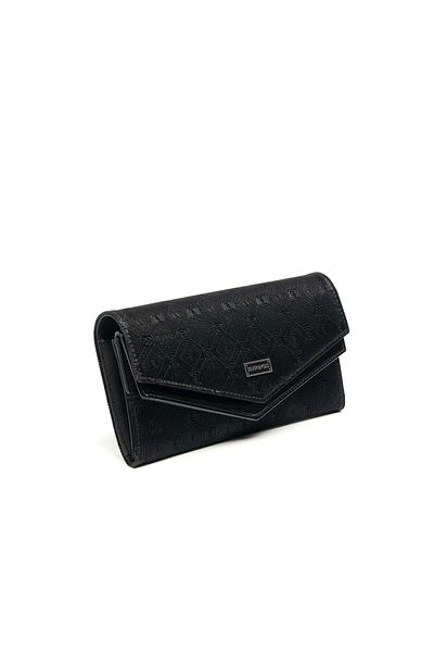 Silver Polo Silver & Polo Black Sp1154 Women's Wallet & Card Holder
