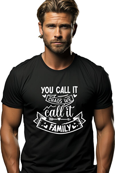 StoryGift Romania Tricou bărbătesc cu inimioare și textul „you Call It Chaos,...