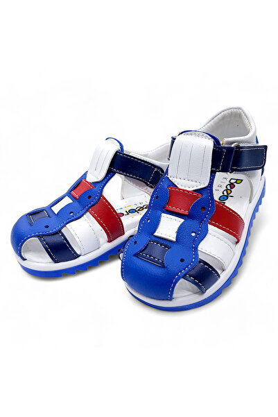 BEEBRON Orthopedic First Step Baby Boy Sandals Eiagcm2406 Saks Red White