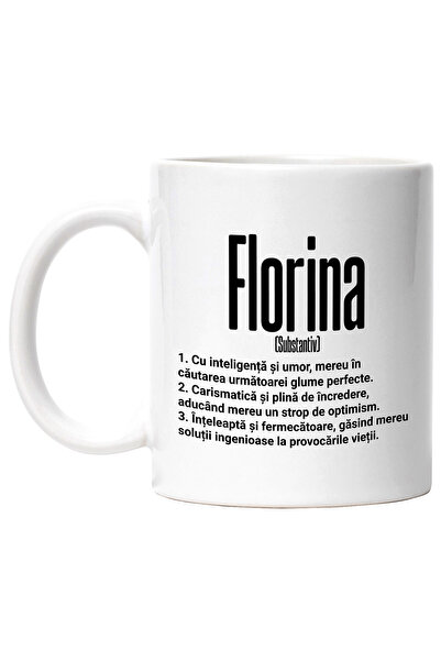 StoryGift Romania Cana Cu Numele Florina, si Mesaj Motivational, Glumeata, Ca...