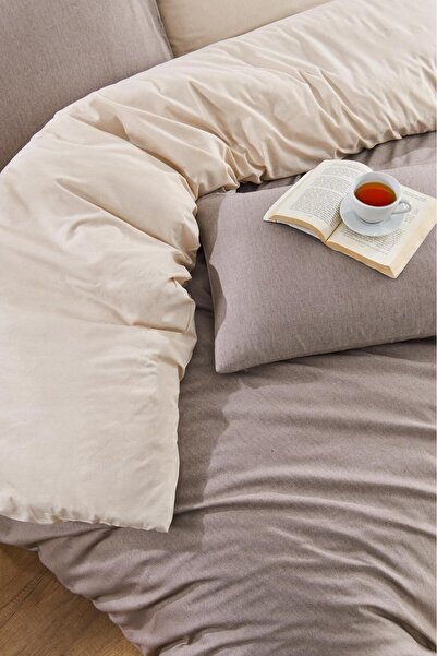 Constanza Exclusive Двустранен еластичен чаршаф от памук Комплект спално бельо за двойно легло