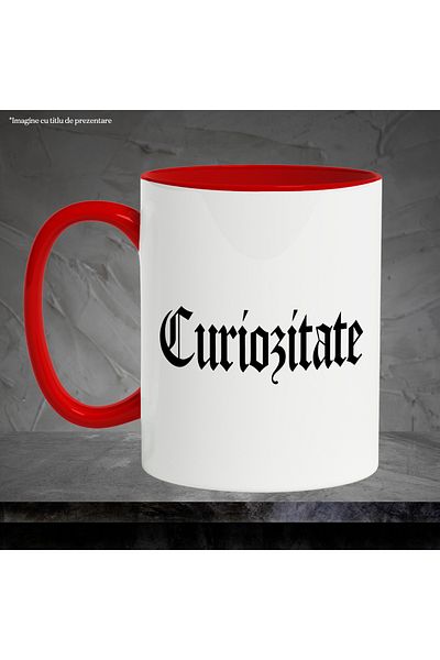 StoryGift Romania Curiosity Mug, Motivational Message, Word, Inspirational Text, Self Care, 330, With ,STG