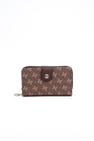Silver Polo Silver & Polo Brown Sp882 Women's Wallet & Card Holder