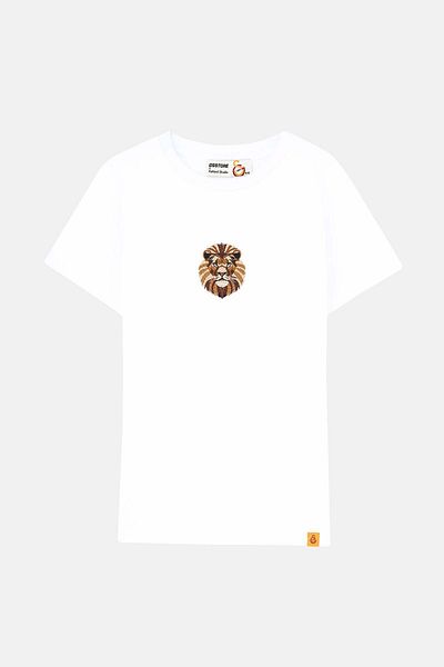 Reflect Studio Tricou pentru copii Leu - alb