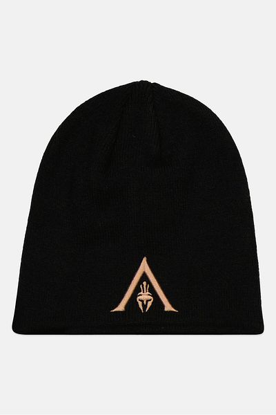 Diffuse Men Embroidered Beanie, Black