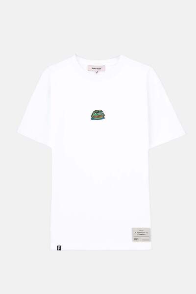 Paribu تي شيرت كراينج بيبي بريميوم - أبيض