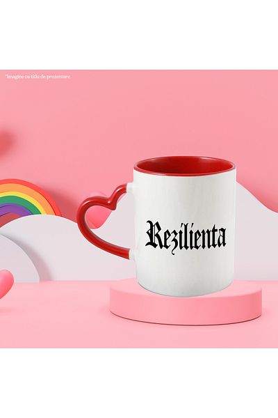 StoryGift Romania Resilience Mug, Motivational Message, Word, Inspirational Text, Self Care, 330m, With ,STG