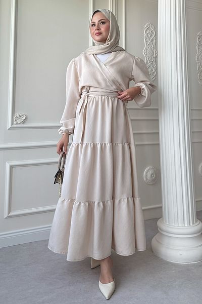 InStyle Modal Cupra Bolero Skirt Stone Suit