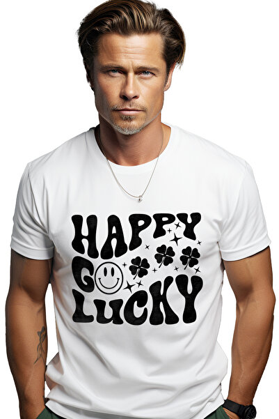 StoryGift Romania Men's T-shirt With Four-leaf Clover And Message In English ...