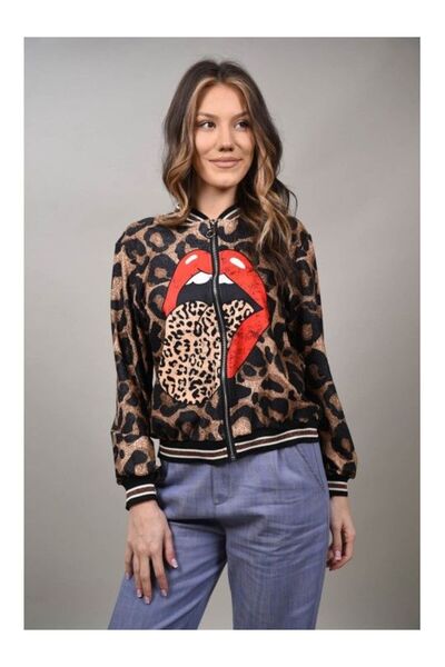 FASHIONLAND GEACA AVIATOR ANIMAL PRINT ARIA S-M Maro