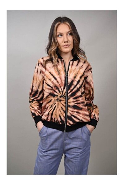 FASHIONLAND GEACA AVIATOR CU IMPRIMEU TIE DYE MULTICOLORA ERNICA S-M Maro