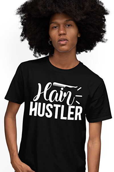 StoryGift Romania Tricou bărbătesc cu mesajul în engleză „hair Hustler” - Hai...