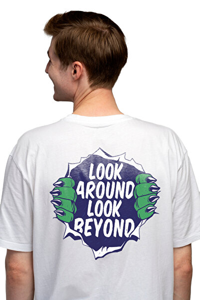 StoryGift Romania Tricou personalizat pentru bărbați Monster Look Around, Loo...