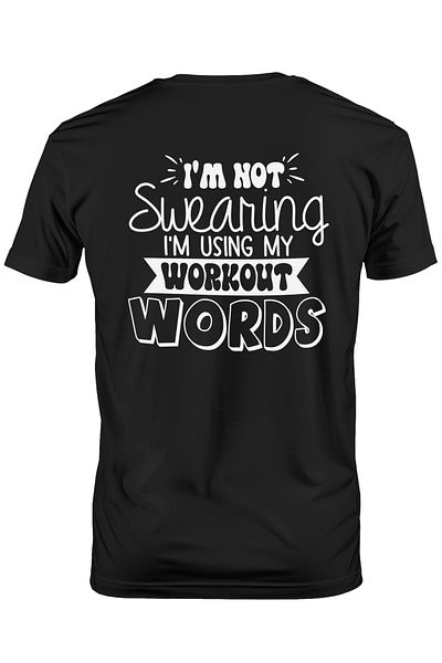 StoryGift Romania Men's T-shirt with the message "I don't talk shit, I use my training words" STG