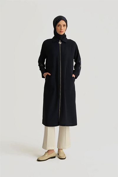 Armine Accessory Detailed Ferace 25Yh505 Navy Blue