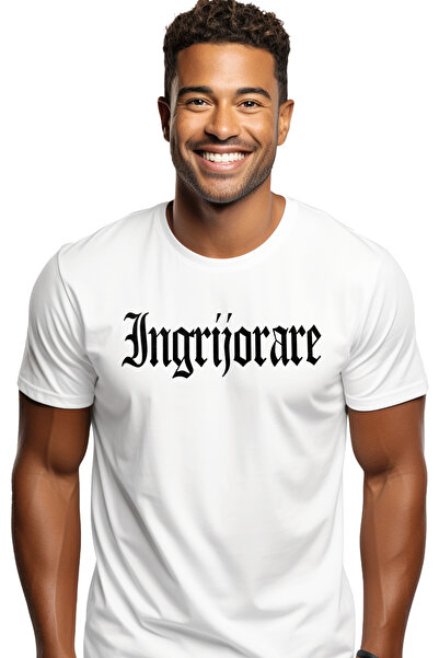 StoryGift Romania Tricou bărbătesc cu griji, mesaj motivațional, cuvânt, text...