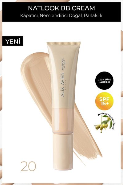 Alix Avien Spf15 Factor Moisturizing Bb Cream for Natural Radiance - Natlook Bb Cream 20 Light to Medium