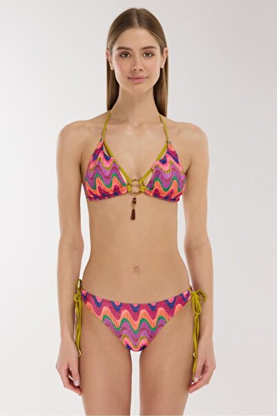 AYYILDIZ 5633 Pink Glitter Bikini Set