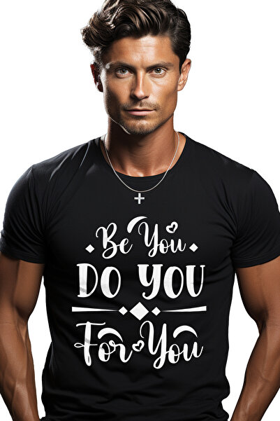 StoryGift Romania Tricou bărbătesc cu un mesaj care te îndeamnă să fii tu îns...