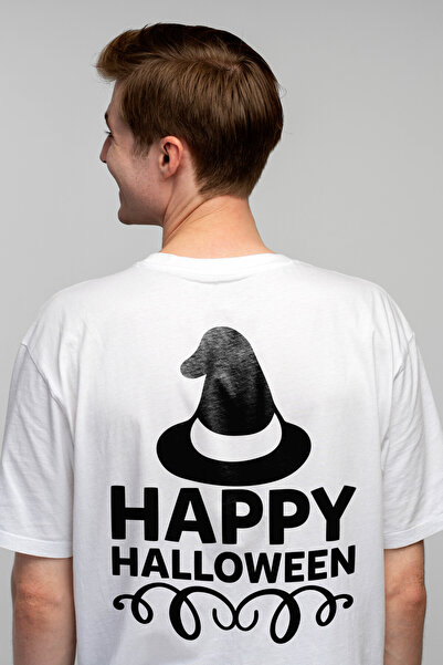 StoryGift Romania Tricou bărbătesc cu pălărie de vrăjitoare și textul „Hallow...