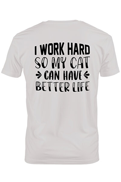 StoryGift Romania Tricou bărbătesc cu mesajul „Muncesc din greu, pentru ca pi...