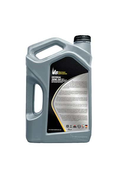 SAMER V8 German Lubricants 20w-50 A3/b4 Universal Motor Oil 5l – Api Sl, Load Capacitor Technology