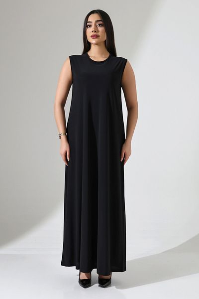 Mankens Fashion Black Long Lingerie Dress