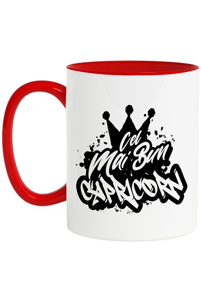 StoryGift Romania Mug For The Best Capricorn, Appreciation, Gift, Reward, Thank You, 330ml,, With ,STG