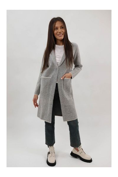 Lamiar Long Coat With Pockets Unlined Closure With One Button Alcina Single Waist Black