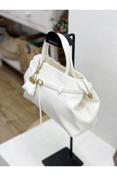 Jacquline 6205 Bag with Charm Accessories Both Hand and Shoulder Bag Women