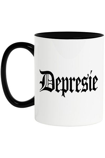 StoryGift Romania Depression Mug, Motivational Message, Word, Inspirational Text, Self Care, 330ml,, With ,STG