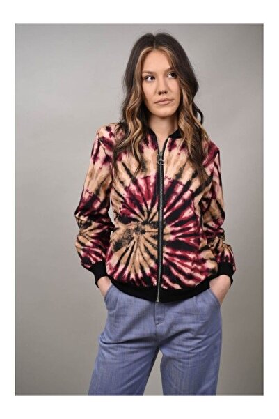 FASHIONLAND GEACA AVIATOR CU IMPRIMEU TIE DYE MULTICOLORA ERNICA S-M Magenta