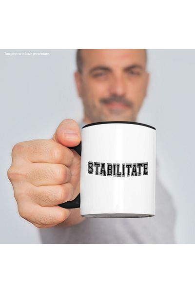 StoryGift Romania Stability Mug, Motivational Message, Inspirational Text, Self Care, 330ml, Wax, With ,STG