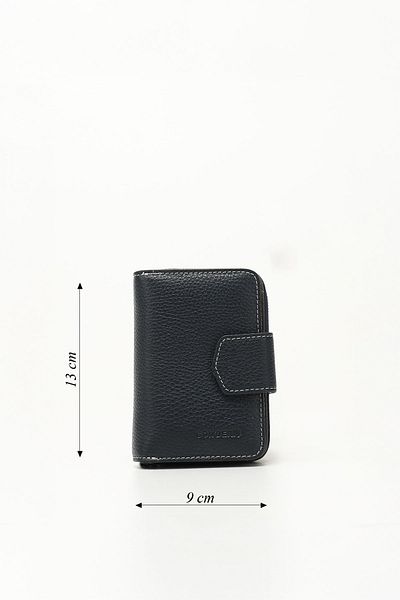 GÖNDERİ(R) NAVY BLUE ANTHRACITE Genuine Leather Women's Wallet 06240