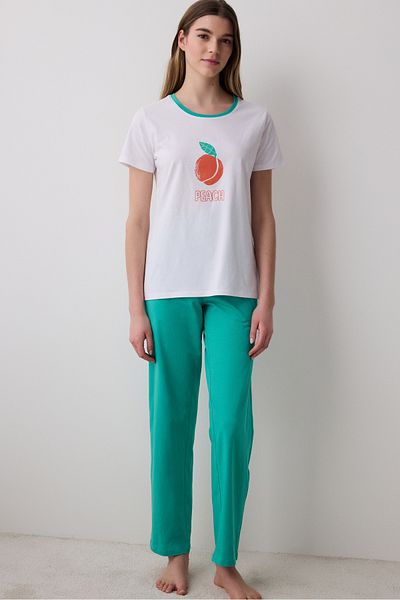 Penti Pfirsichfarbenes Hosen-Pyjama-Set