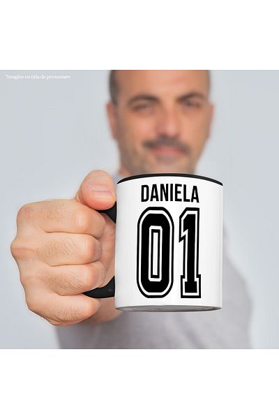 StoryGift Romania Mug With Text Daniela, And Number 01, Best, Appreciation, Personalized, 33, With, STG