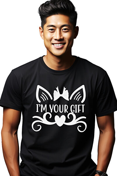 StoryGift Romania Tricou bărbătesc cu inimioare și textul în engleză „I'm You...