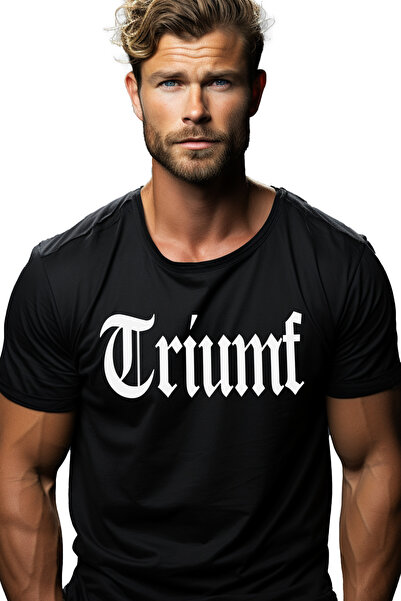 StoryGift Romania Tricou bărbătesc Triumph, mesaj motivațional, cuvânt, text ...