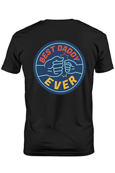 StoryGift Romania Men's T-shirt With Text In English Best Daddy Ever, Greeting Between Men, Best Dad, Stg