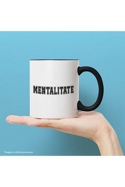 StoryGift Romania Mentality Mug, Motivational Message, Inspirational Text, Self Care, 330ml, Wax, With ,STG