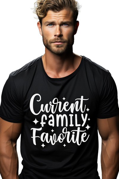 StoryGift Romania Tricou bărbătesc pentru cel care este favoritul familiei în...