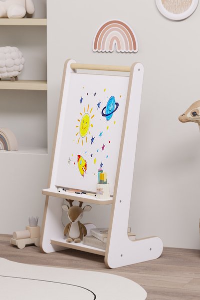 OBİ Atölye Montessori Kitaplıklı Yazı Tahtası