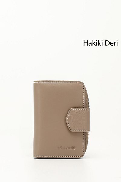 GÖNDERİ(R) VİZONA BROWN Genuine Leather Women's Wallet 06240