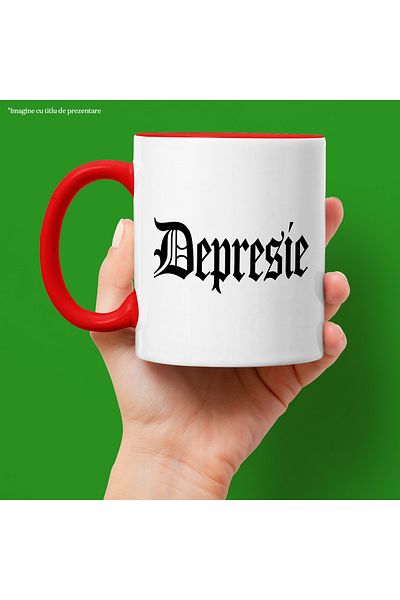 StoryGift Romania Depression Mug, Motivational Message, Word, Inspirational Text, Self Care, 330ml,, With ,STG