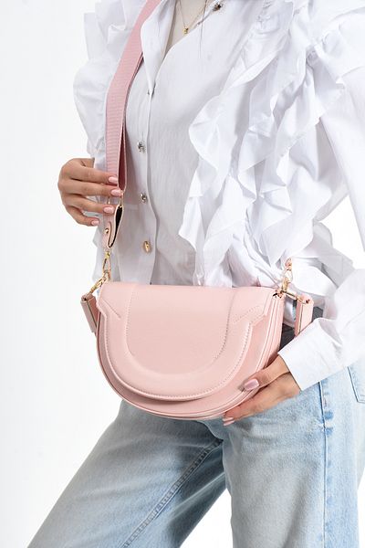 Night Geantă de mână și de umăr pentru femei Rozalie Model Powder Pink