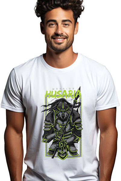 StoryGift Romania Tricou bărbătesc cu silueta unui războinic în ținută ninja,...