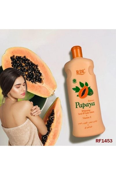 SMOOTH RDL Papaya Whitening Body Lotion 600ml – Moisturizing Hand & Body Care with Natural Papaya Extract
