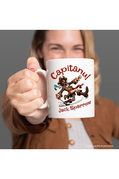 StoryGift Romania Funny Pirate Mug With Sword and Hat Slips Text Captain Jack Sparrow, Sky, With, STG