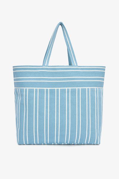 Penti Große gestreifte blaue Tasche