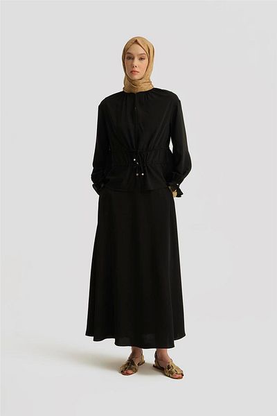 Armine Double Belt Suit 25Y6016 Black